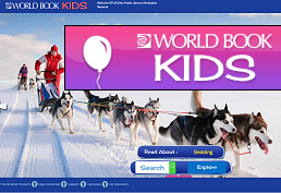 World Book Kids.  Learn about people, places, animals, sports, and more.  Hear text read aloud.